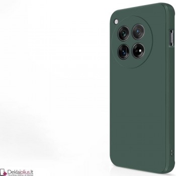 Liquid Air silikoninis žalias dėklas - su kameros apsauga (Oneplus 12R)